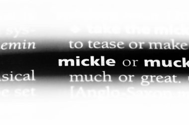 Mickle Word'de bir sözlük. Mickle kavramı.