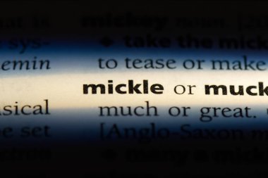 Mickle Word'de bir sözlük. Mickle kavramı.