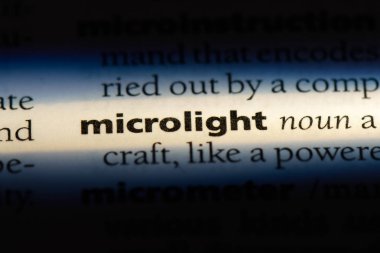 Microlight Word'de bir sözlük. Microlight kavramı.