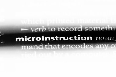 microinstruction sözcük sözlüğe. microinstruction kavramı.