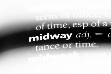 Midway tek kelimeyle bir sözlük. Midway kavramı.