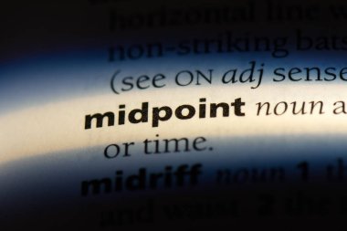 orta nokta Word'de bir sözlük. orta nokta kavramı.