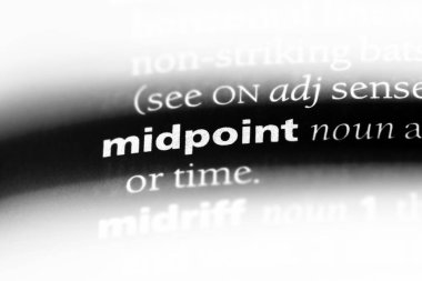 orta nokta Word'de bir sözlük. orta nokta kavramı.