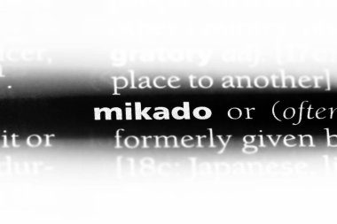 Mikado Word'de bir sözlük. Mikado kavramı.