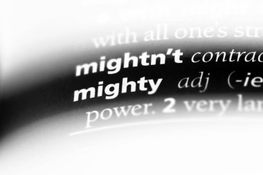 Sözlükteki güçlü kelime. güçlü kavramı.