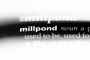 Millpond Word'de bir sözlük. Millpond kavramı.