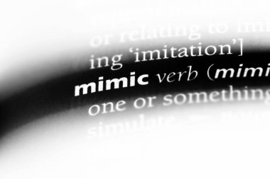 bir sözlüğü'ndeki sözcüğü taklit. kavram taklit.