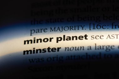 küçük gezegen Word'de bir sözlük. küçük gezegen kavramı.