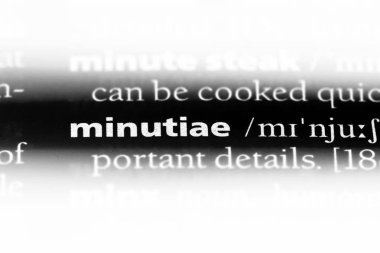 önemsiz ayrıntılar Word'de bir sözlük. önemsiz ayrıntılar kavramı.