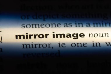 ayna görüntüsü Word'de bir sözlük. ayna görüntüsü kavramı.