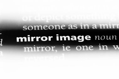 ayna görüntüsü Word'de bir sözlük. ayna görüntüsü kavramı.