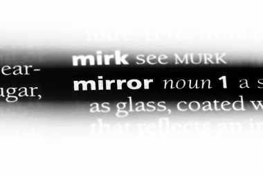 ayna Word'de bir sözlük. ayna kavramı.