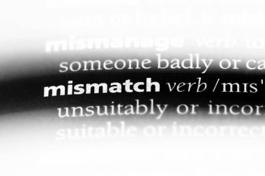 bir sözlüğü'ndeki uyuşmazlığı sözcüğü. uyuşmazlığı kavramı.