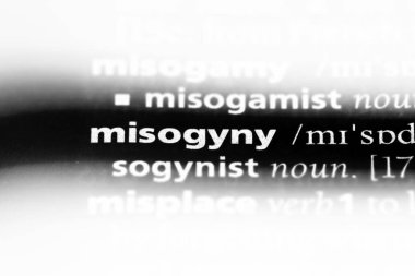 kadın düşmanlığı Word'de bir sözlük. kadın düşmanlığı kavramı.