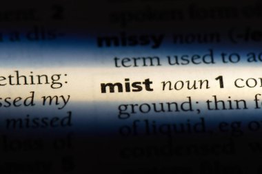 Word'de bir sözlük sis. sis kavramı.