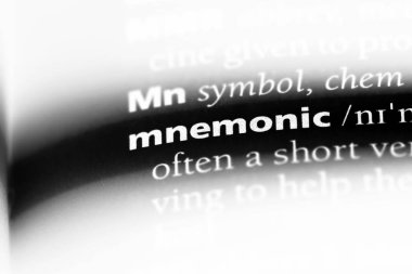 Anımsatıcı tek kelimeyle bir sözlük. Anımsatıcı kavramı.