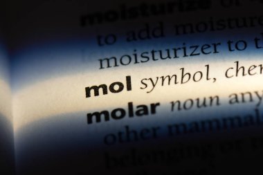 Mol Word'de bir sözlük. Mol kavramı.