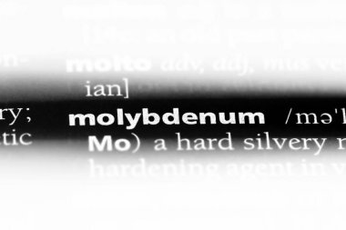 Molibden Word'de bir sözlük. Molibden kavramı.