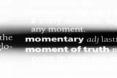 bir sözlüğü'ndeki anlık sözcüğü. anlık kavramı.