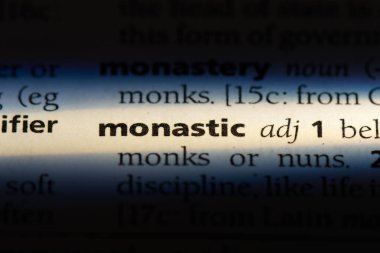 Manastır tek kelimeyle bir sözlük. Manastır konsepti.