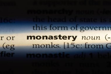 Manastır Word'de bir sözlük. Manastır konsepti.