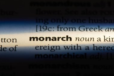 Monarch Word'de bir sözlük. Monarch kavramı.