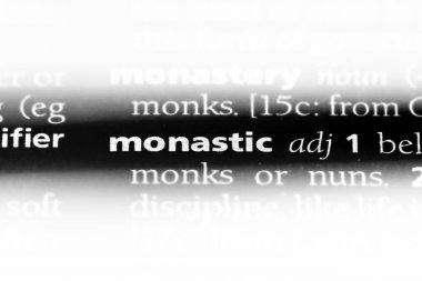 Manastır tek kelimeyle bir sözlük. Manastır konsepti.