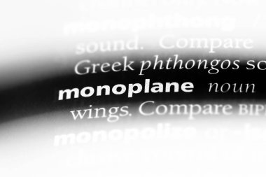 Tek kanatlı uçak Word'de bir sözlük. Tek kanatlı uçak kavramı.