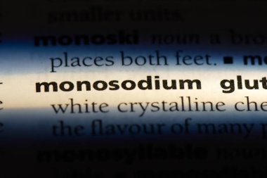 Monosodyum Word'de bir sözlük. Monosodyum kavramı.