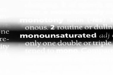 tekli doymamış Word'de bir sözlük. tekli doymamış kavramı.