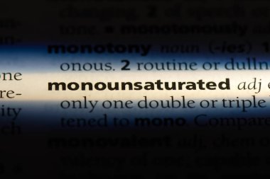 tekli doymamış Word'de bir sözlük. tekli doymamış kavramı.