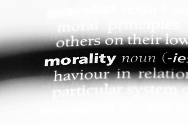 bir sözlüğü'ndeki ahlak sözcüğü. ahlak kavramı.