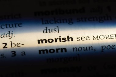 bir sözlüğü'ndeki morish sözcüğü. morish kavramı.