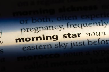 sabah yıldızı Word'de bir sözlük. sabah yıldızı kavramı.