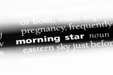 sabah yıldızı Word'de bir sözlük. sabah yıldızı kavramı.