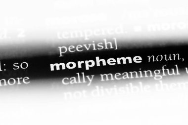 morfem Word'de bir sözlük. morfem kavramı.