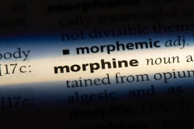 morfin Word'de bir sözlük. morfin kavramı.