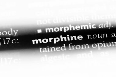morfin Word'de bir sözlük. morfin kavramı.