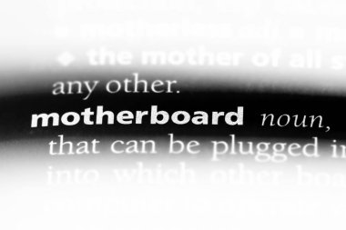 anakart Word'de bir sözlük. anakart kavramı.