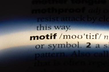 Motif Word'de bir sözlük. Motif kavramı.