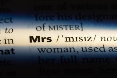 Bayan Word'de bir sözlük. Bayan kavramı.