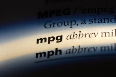 MPG Word'de bir sözlük. MPG kavramı.