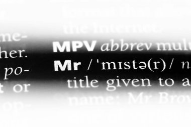 Bay Word'de bir sözlük. Bay kavramı.