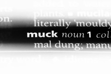 muck Word'de bir sözlük. muck kavramı.