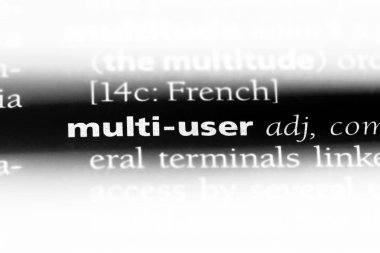 Multi Kullanıcı kelime sözlüğe. Multi Kullanıcı kavramı.