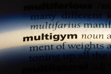 multigym tek kelimeyle bir sözlük. multigym kavramı.
