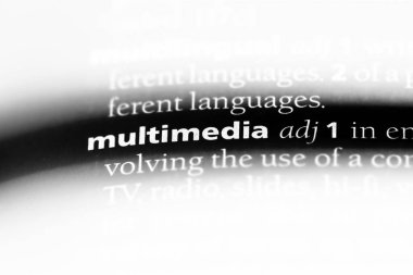 Multimedya tek kelimeyle bir sözlük. Multimedya kavramı.