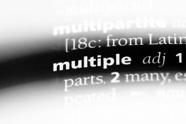 birden çok sözcük sözlüğe. birden çok kavramı.