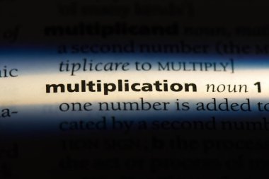 çarpma Word'de bir sözlük. çarpma kavramı.