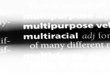 Tek kelimeyle çok ırklı bir sözlük. çok ırklı kavramı.